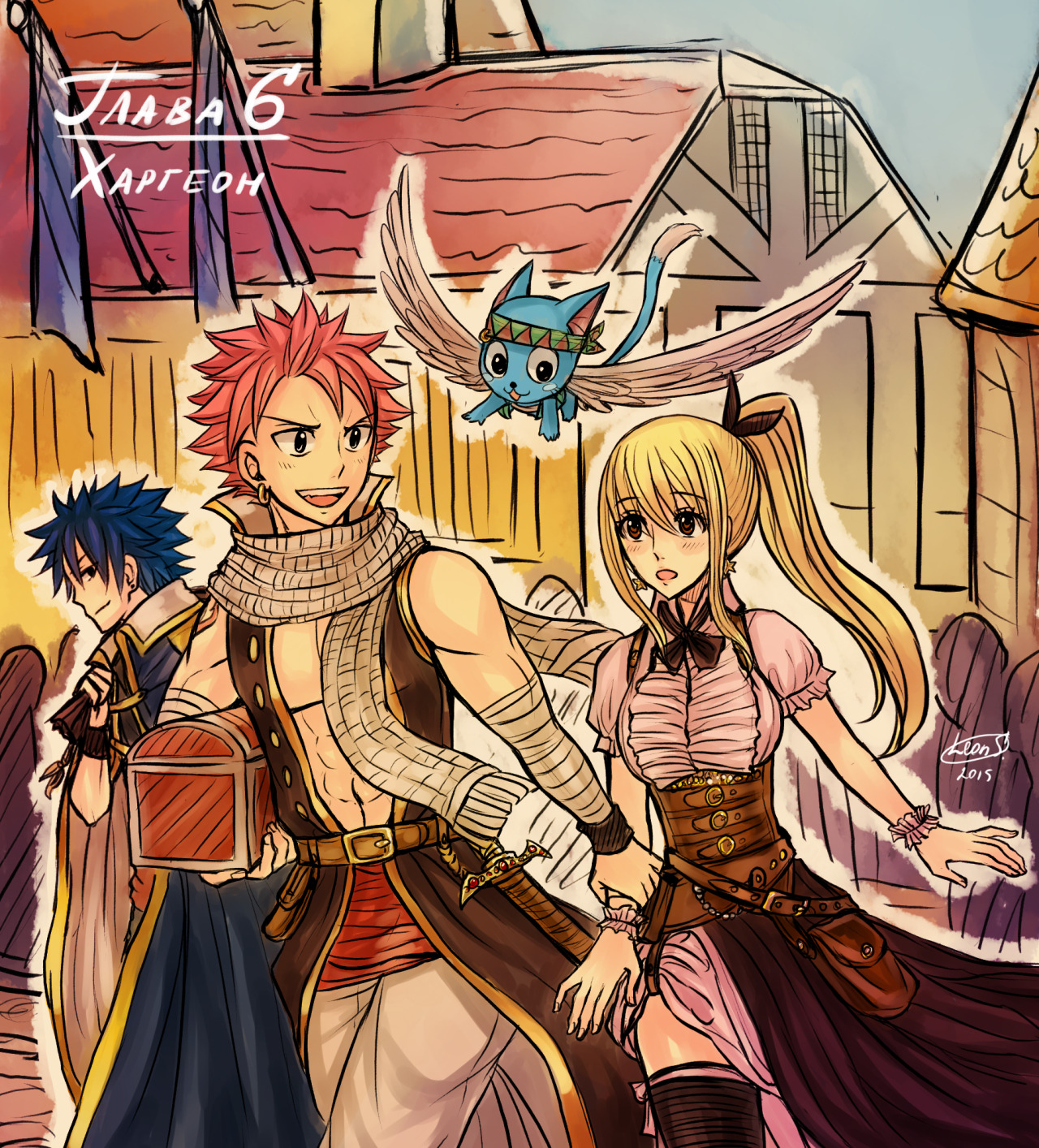 leons-7:  Illustrations to chapters of the fanfic. It’s called “On the other