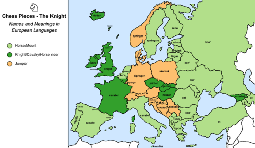 yumyumiee:mapsontheweb:Names and meanings of the chess pieces in Europe. Keep readingthis might be t