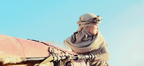 owengrady:  Daisy Ridley as Rey in ‘Star Wars: The Force Awakens’.