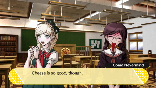 fakedrv3screenshots:Jack: You can control white people by giving them cheese.Sonia: Cheese is so goo