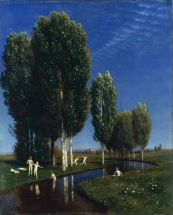 Wetreesinart:   Arnold Böcklin (Suisse, 1827-1901), Journée D’été, 1881, Huile