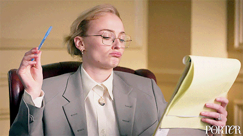 becausecosima: (Goofy) Sophie Turner, Celebrity Therapist for Porter Magazine [x]