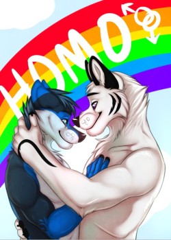 alan-the-akita:I just find this really adorable and funny at the same time~ X3Artist: Flynx-FlinkFA: http://www.furaffinity.net/user/flynx-flink/