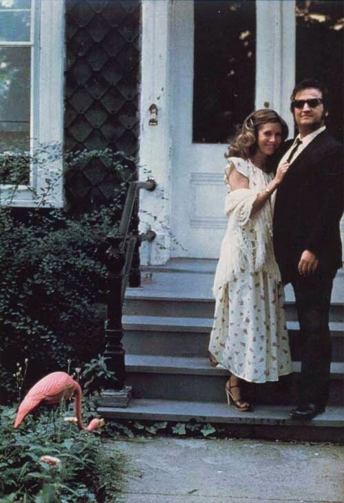 boomerstarkiller67:Carrie Fisher and John Belushi (1980)