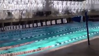 sizvideos:Olympic Size Pool During an EarthquakeVideo - Via Siz iOS app  Kewl.