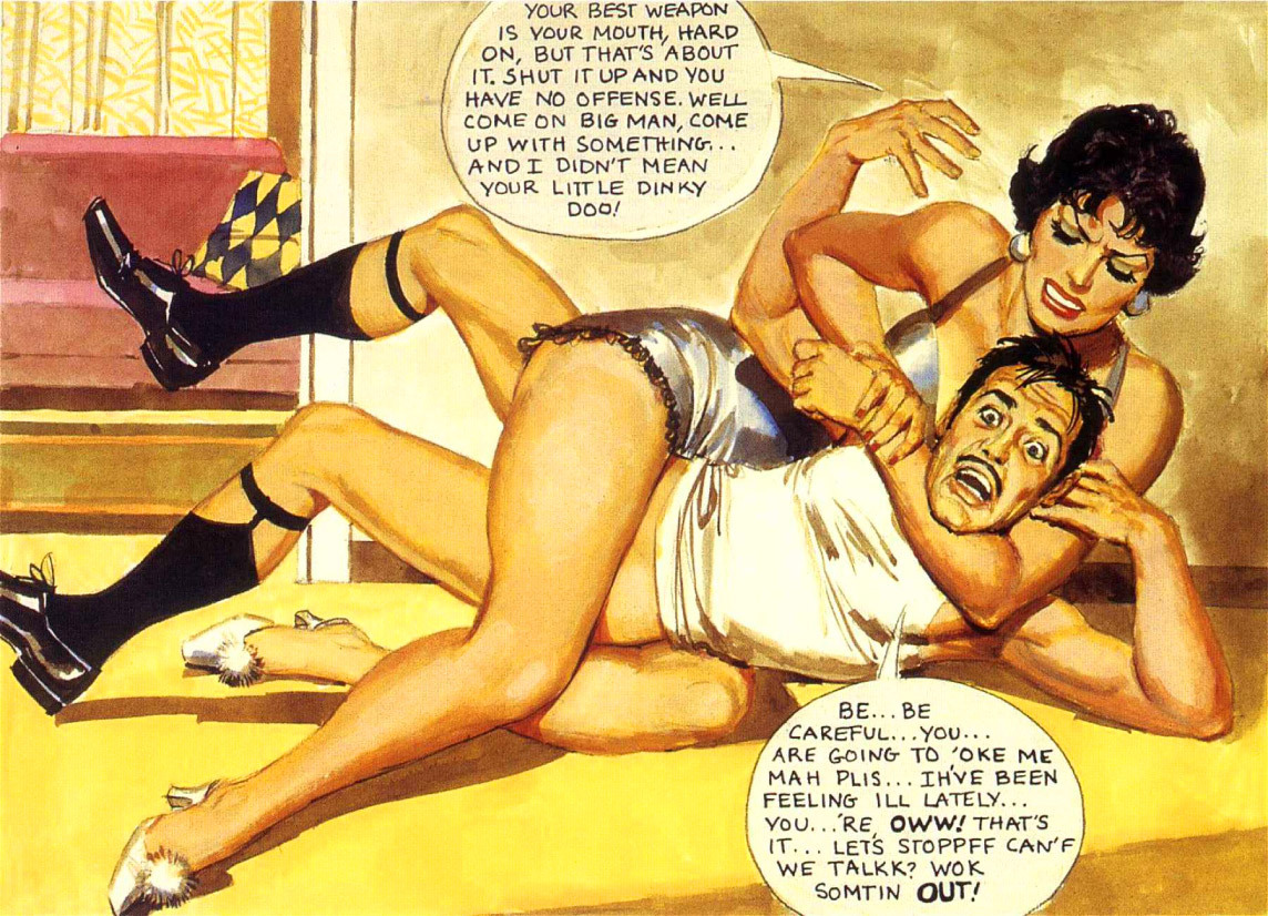 Bonnie and Clara / Pages 40-42Pulp fiction femdom comics