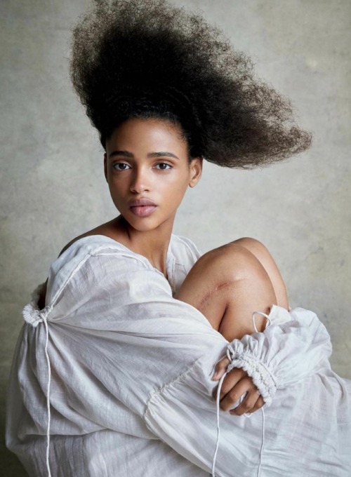 a-state-of-bliss:Vogue US Jan 2018 ‘Second Chance’ - Aya Jones by Patrick Demarchelier