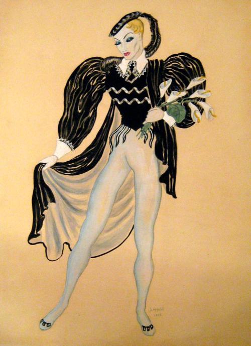 Costume design for Giselle (1935). William Chappell (British, 1907-1994). James L. Gordon Colle