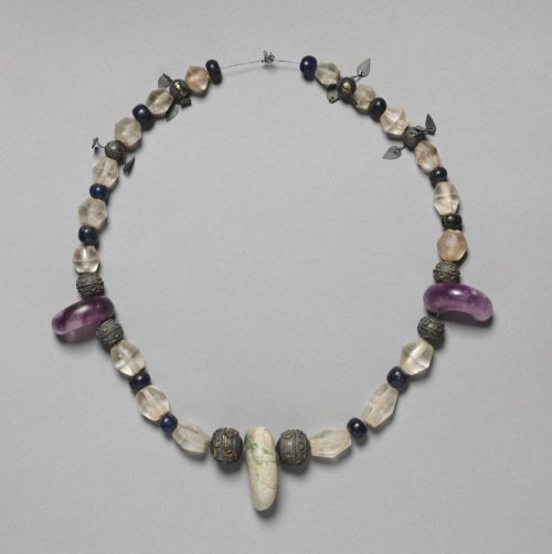 Necklace, 700s, Cleveland Museum of Art: Korean ArtMedium: jade, amethyst, gold, rock crystalhttps:/