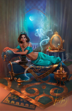 princessesfanarts:Jasmine by MissQualle 