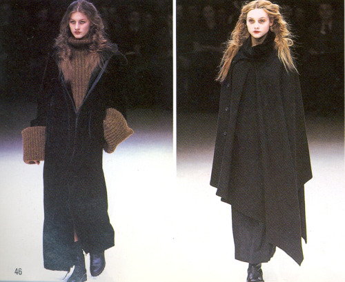 archivings: Yohji Yamamoto Fall/Winter 1999