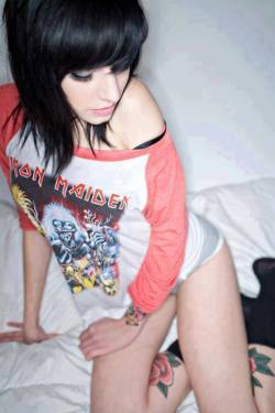 Sexy Girls in Iron Maiden Shirts