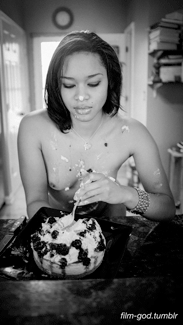 film-god:  Dessert with JasminePhotographed by Q. OliverFuji X100sFor more info regarding my upcoming showcase and to buy tickets, click here
