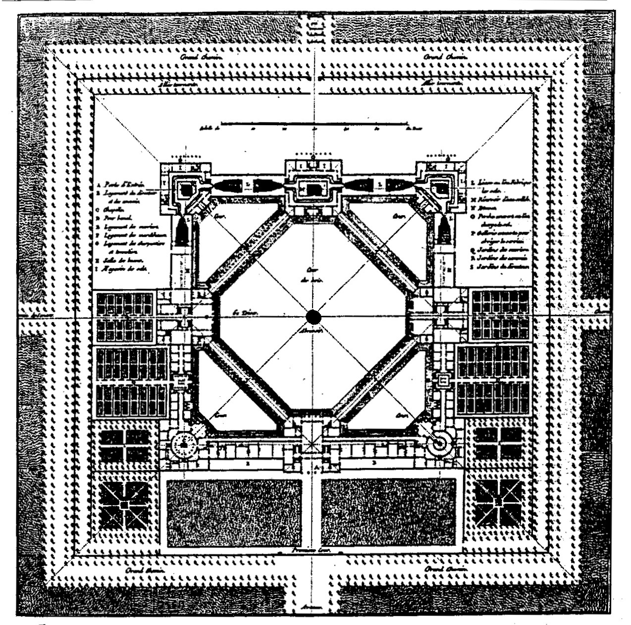 Ledoux’s first design for the salt works, Chaux