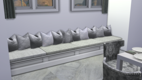 Luxe Grey Kitchen &amp; Dining Room[Tray Files + CC Links]DOWNLOAD*Patreon early access - Public