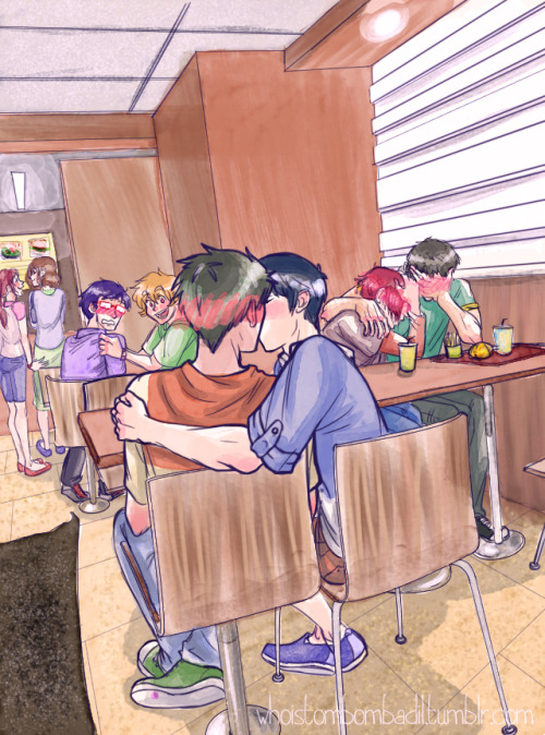 whoistombombadil: free! eternal summer in a fast food joint meme