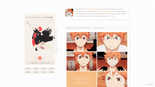 glenthemes:Theme [09]: Radiance by glenthemes ❀*:･ﾟ✧ ─── preview / code / guide / credits&