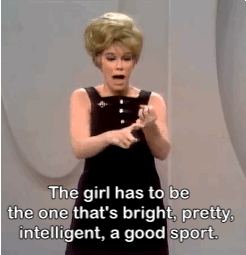 hiddleson:canwriteitbetterthanueverfeltit:stand-up-comic-gifs:Joan Rivers on the Ed Sullivan Show, 1