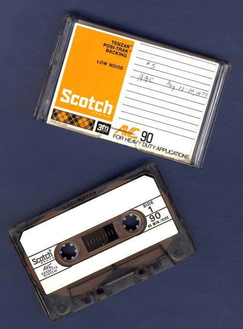 todaysdocument: 50 years of the Cassette Tape SEAMAN (SN) Daniel Rosen dubs audio tapes during his o