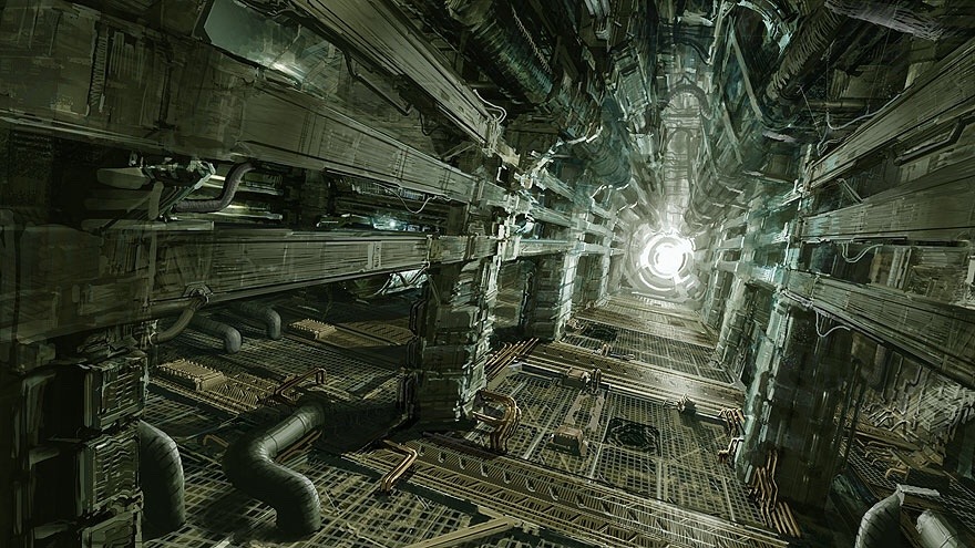 saveroomminibar:  Dead Space. Environment Concept Art by Jason Courtney 