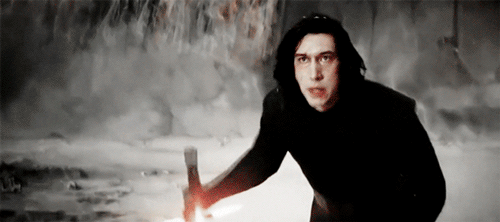 exhilarate:  supreme leader kylo ren + looking fine as hell on crait  Yet still