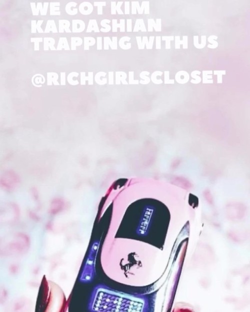 We got @kimkardashian trapping with us • Get your Rich Girl’s Cartel Pink Ferrari Trap Ph