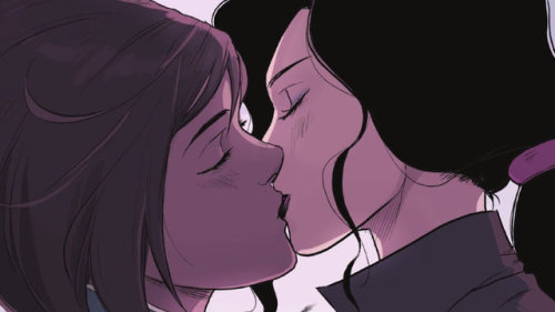 mistysuttonremade:korra &amp; asami, turf wars issue no.1