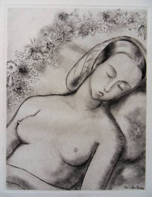 Camille Berg (French, 1904-1991). Sleeping nude (1943).