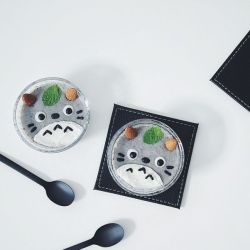 cutielittledimple:  Totoro pudding 