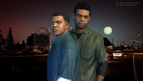 Franklin and Lamar Franklin Clinton and Lamar Davis from Grand Theft Auto V (Rockstar Games) 
