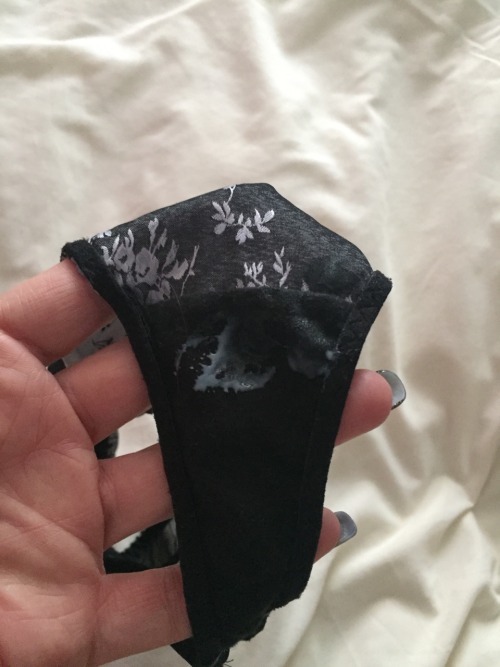 So day 1 of making my knickers disgusting for @girlpisslover16 at the weekend.  Masturbated in them 