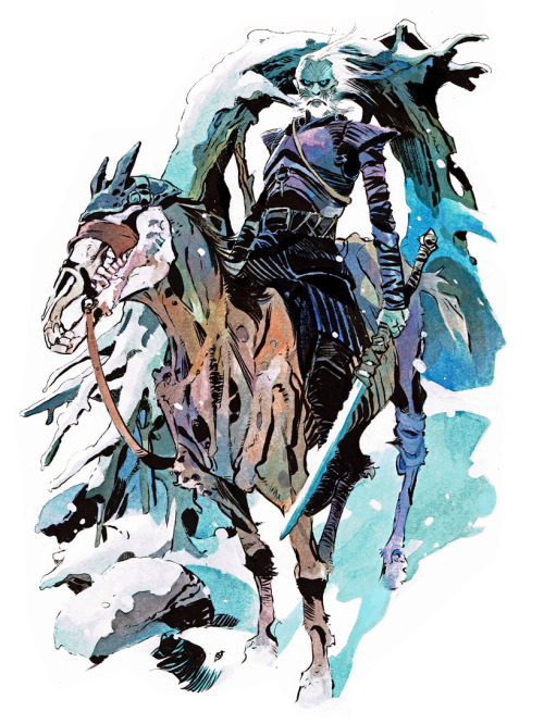 matiasberg:White walker by matias bergara // original art for sale hereTEE at - http://www.teefury.com/winter-returns