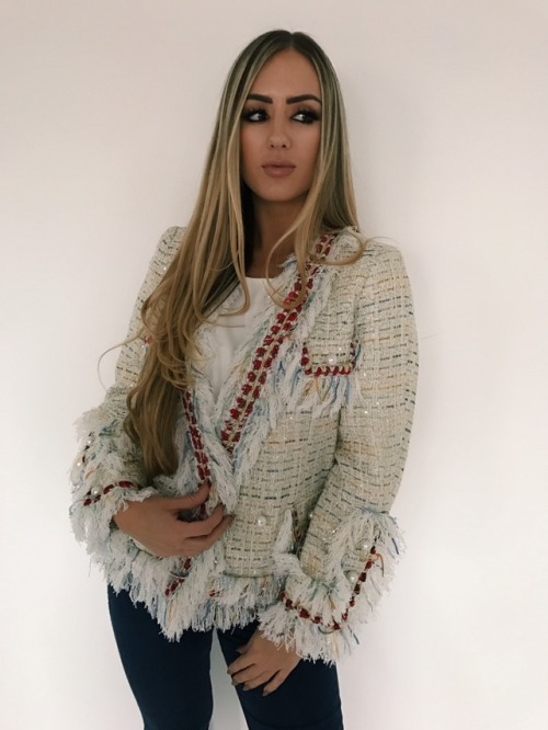 Betty tweed jacket - Thefashiondollz Instagram - gabriellegrace9