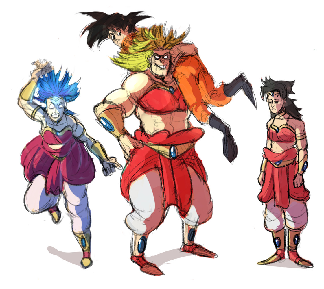 Dragon Ball 63 — Yo, I love your genderbent designs! I especially