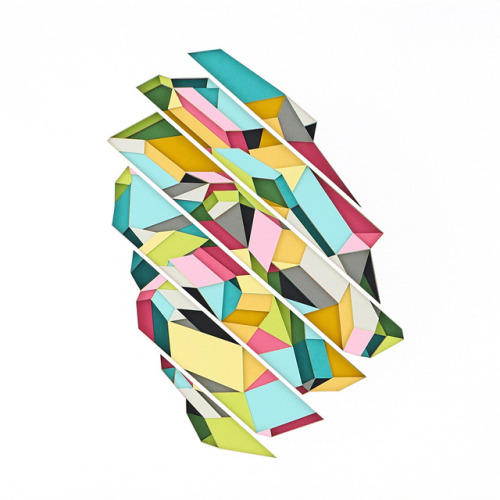 supersonicart:Huntz Liu, Three Dimensional Illustrations.Artist Huntz Liu hand-cuts thousands of pie