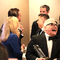 leonardodicrapio:  Leonardo DiCaprio can’t figure out his button by himself in the green room at the 18th Annual ADG Awards, Feburary 8th, 2014  