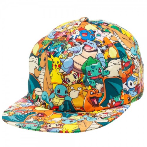 the-absolute-funniest-posts:  Wicked Clothes presents: the Pokemon All Over Print Snapback!This officially licensed Pokemon snapback features all of your favorite classic Pokemon. Gotta catch ‘em all? With this snapback, you can travel with Pikachu,