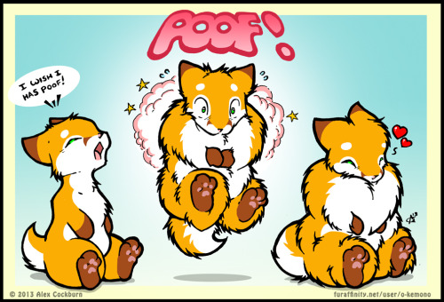 cutefurryart:  Drawn (not by me!) by the amazingly talented o-kemono. http://o-kemono.deviantart.com/ 