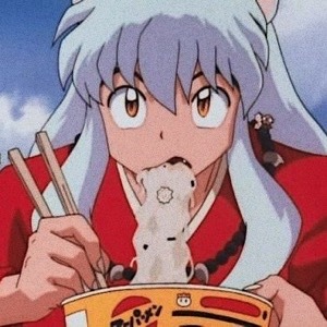 anime characters eating icons...