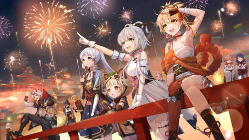 Art From The Genshin Impact X Luo Tianyi Collaboration!