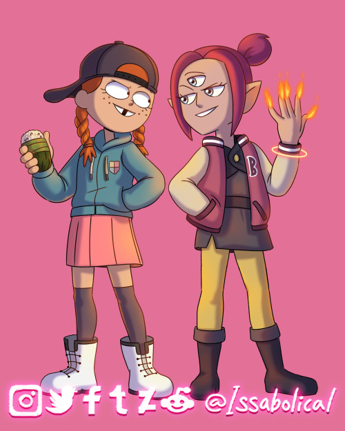 “Maggie and Boscha” I was commissioned by the one and only Eden Riegel, who voices them!