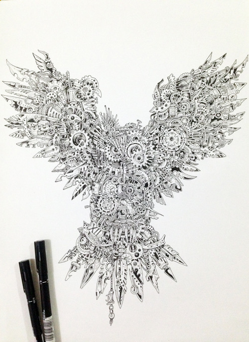 kerbyrosanes: “TIME GUARDIAN”Commissioned work for Zero Square - Malaysia.I really enjo