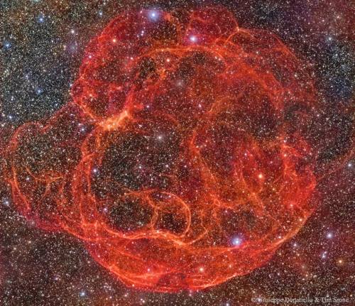 Simeis 147: Supernova Remnant : Its easy to get lost following the intricate strands of the Spaghett