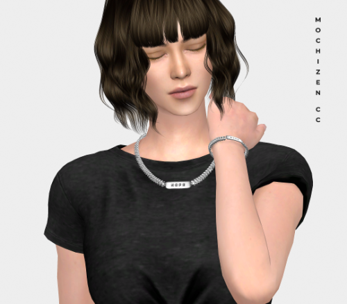 MOCHIZEN CC - UNISEX JEWELRY SETOriginal Meshes Base Game/HQ Mod Compatible Custom Maps and Thumbnai