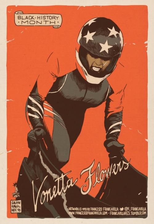 francavillarts:   VONETTA FLOWERS  the first African-American person, of any gender, to win a gold m