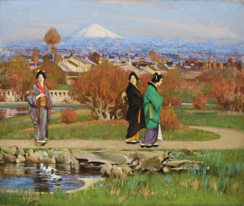 In a Tokyo Garden George Henry, 1895