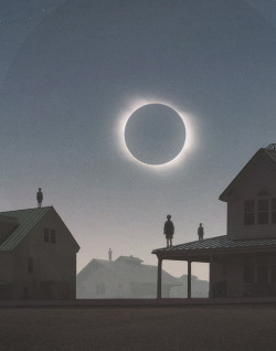 cinemagorgeous:  Solar Eclipse by artist Yuri Shwedoff.