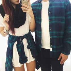 sighlyra:  Unisex green flannel / อ / Free shipping 