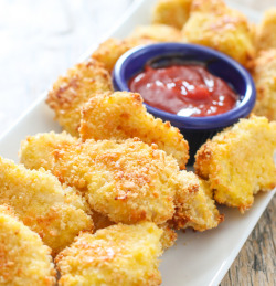 nom-food:  Parmesan chicken nuggets