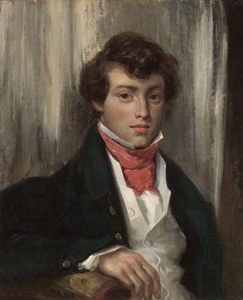 somanyhumanbeings:Eugène Delacroix, Portrait de Charles de Verninac (c. 1826)